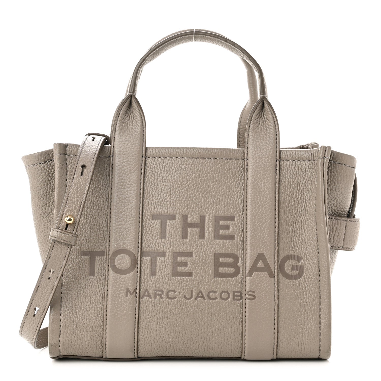Marc Jacobs Grained Calfskin Small The Tote Bag Taupe 1 of 13