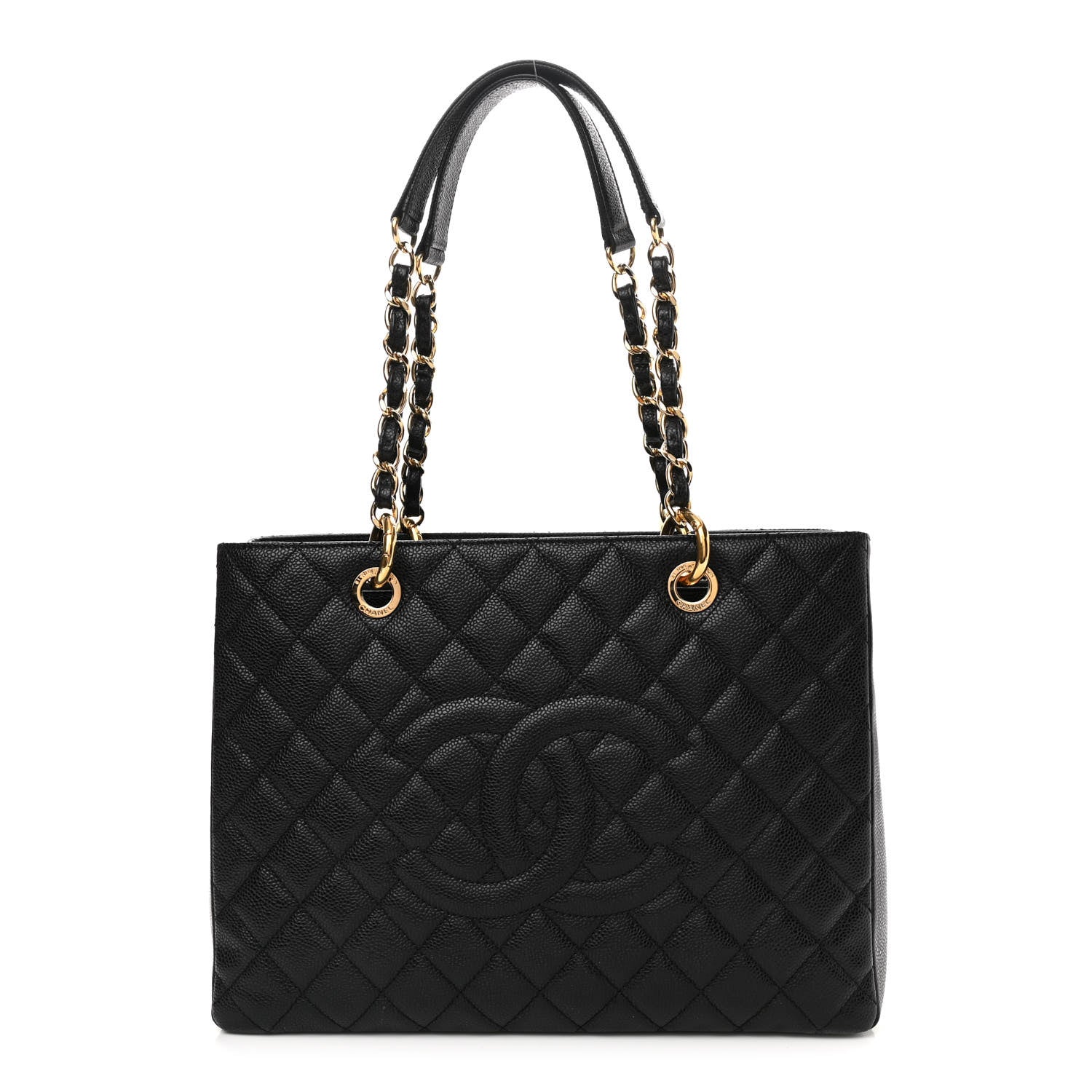 Chanel Caviar Quilted Grand Shopping Tote GST Black 1 of 10