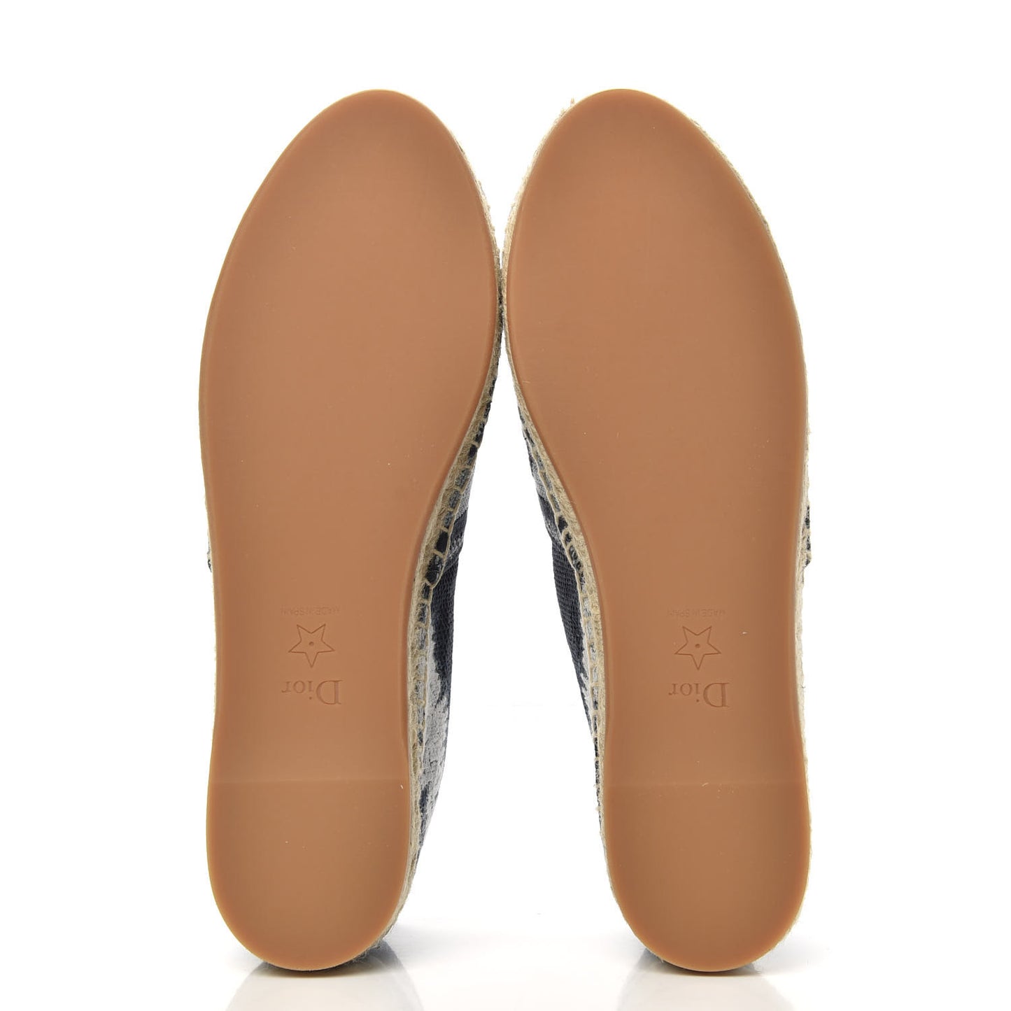 Canvas Tie and Dior Embroidered Granville 15mm Espadrilles 38.5 Denim