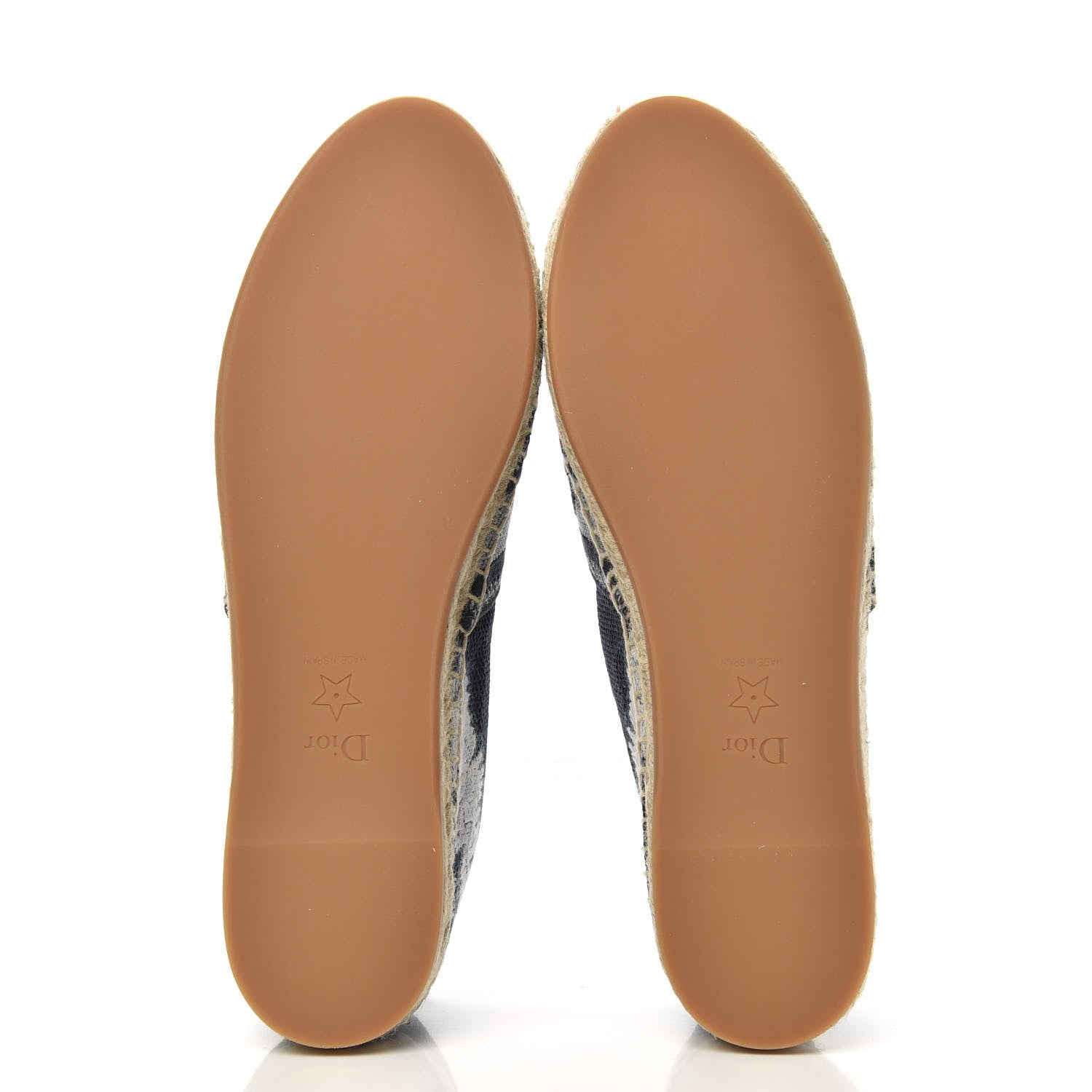 Christian Dior Canvas Tie and Dior Embroidered Granville 15mm Espadrilles 38.5 Denim 5 of 9