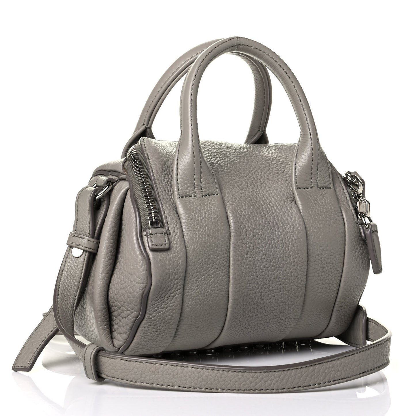 Pebbled Lambskin Mini Rockie Oyster Pale Silver Hardware