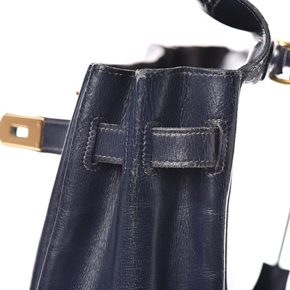 Hermes Box Kelly Retourne 32 Bleu Marine 20 of 33