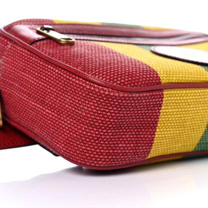 Gucci Canvas Marley Stripe Script Logo Gucci 100 Belt Bag Multicolor 9 of 12