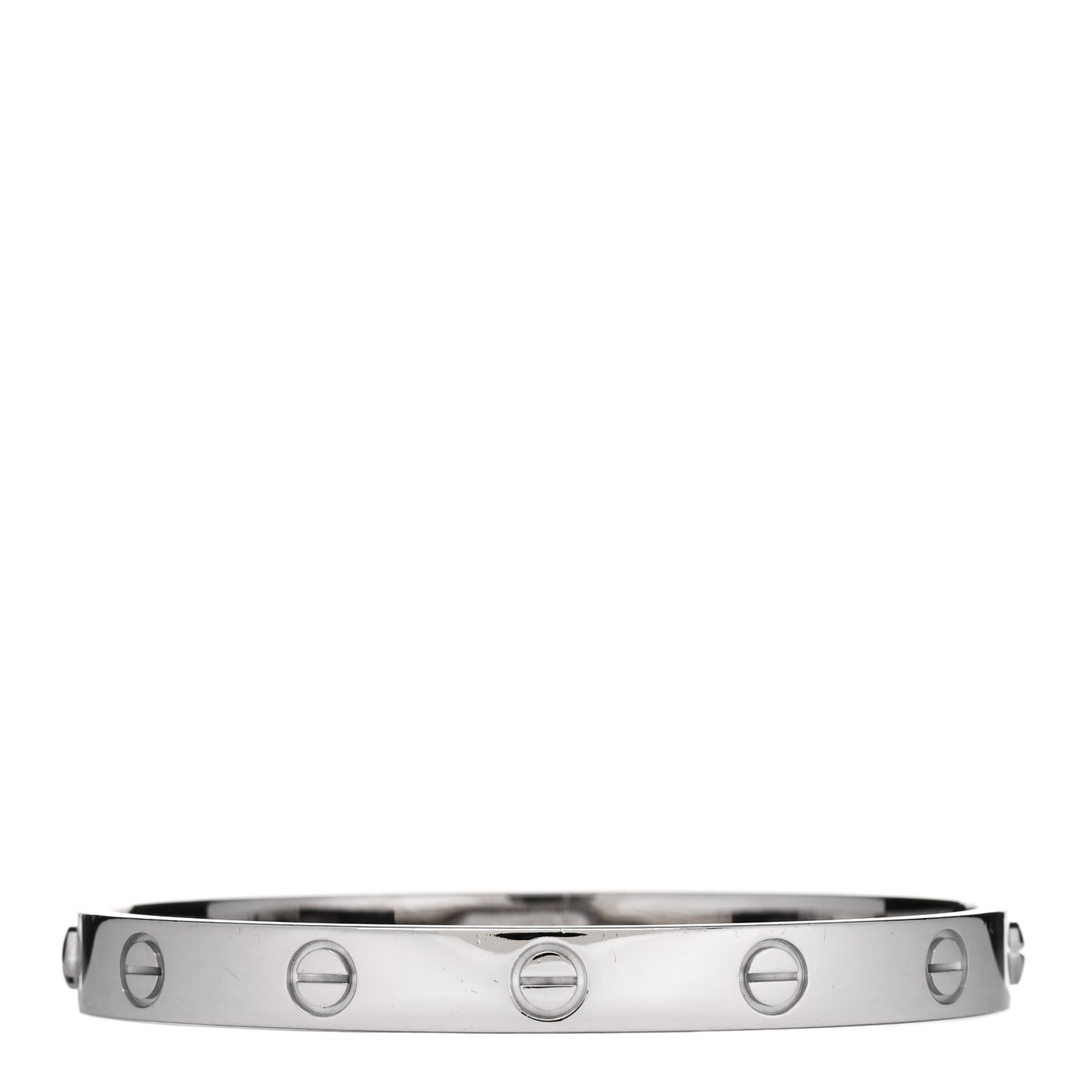 18K White Gold LOVE Bracelet 16