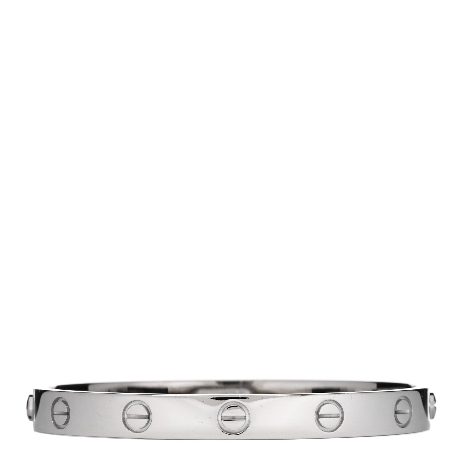 Cartier 18K White Gold LOVE Bracelet 16 2 of 6