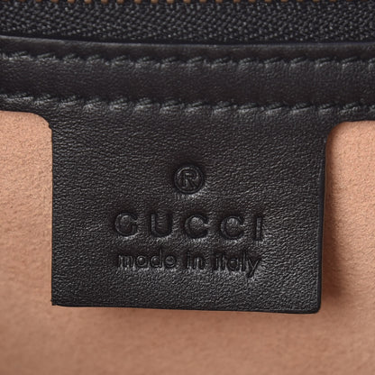 Gucci Calfskin Matelasse Medium GG Marmont Shoulder Bag Black 8 of 16