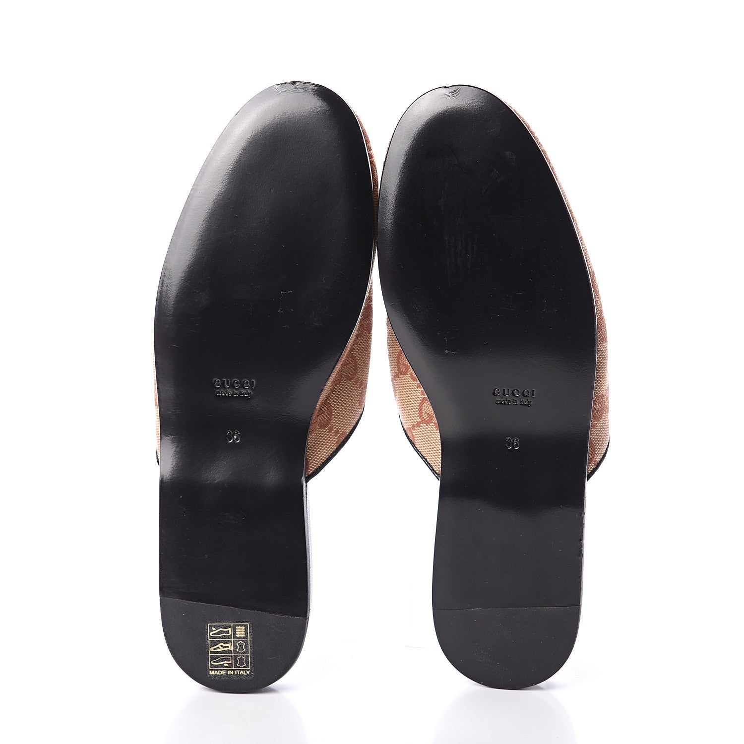 Gucci X MLB Monogram NY Yankees Embroidered Womens GG Slippers 36 Beige Ruggine 5 of 7