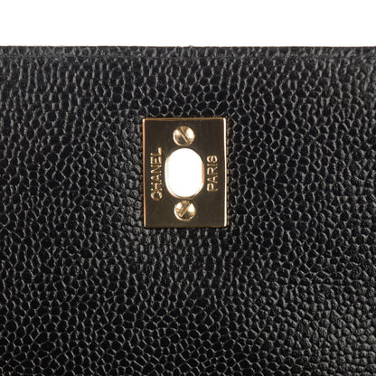 Louis Vuitton CHANEL Caviar Quilted Jumbo Kelly Flap Black 6 of 9