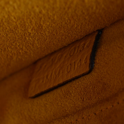 Celine Drummed Calfskin Nano Luggage Ocre 7 of 8
