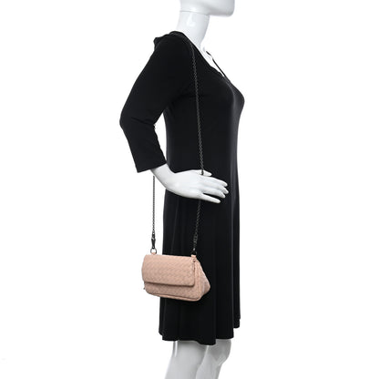 Bottega Veneta Nappa Intrecciato Mini Chain Messenger Flamingo 2 of 10