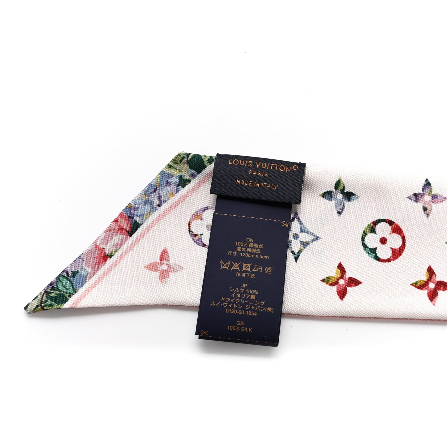 Silk Monogram LV Garden Bandeau Pink