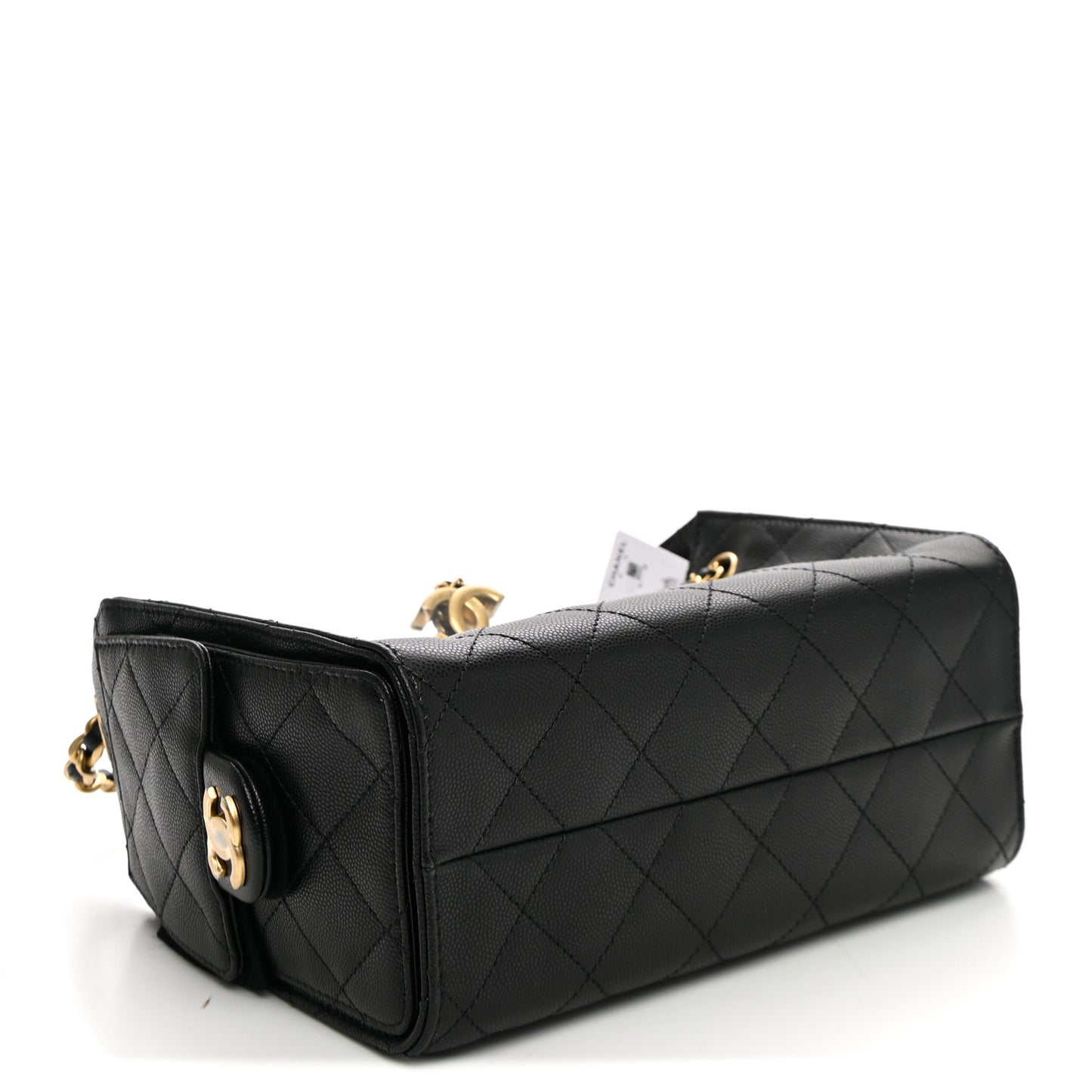 Caviar Quilted Mini Chanel 25 Handbag Black
