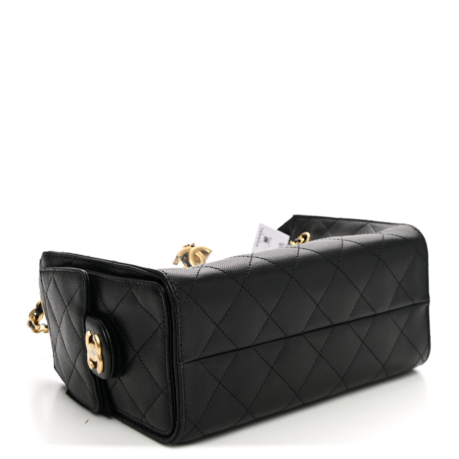 Chanel Caviar Quilted Mini Chanel 25 Handbag Black 4 of 10