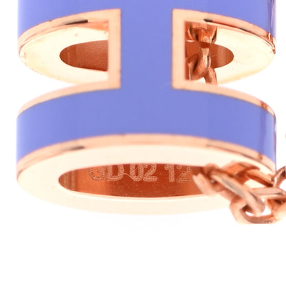 Hermes Rose Gold Mini Pop H Pendant Necklace Lilas 5 of 5