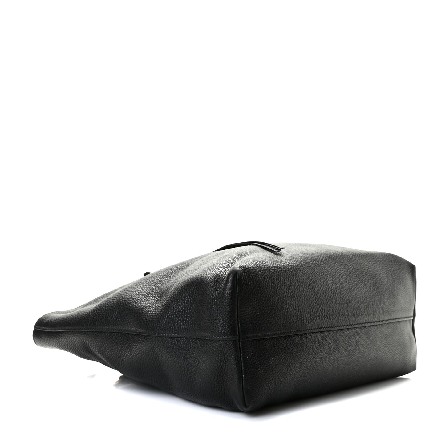 Vitello Daino Shopping Tote Black