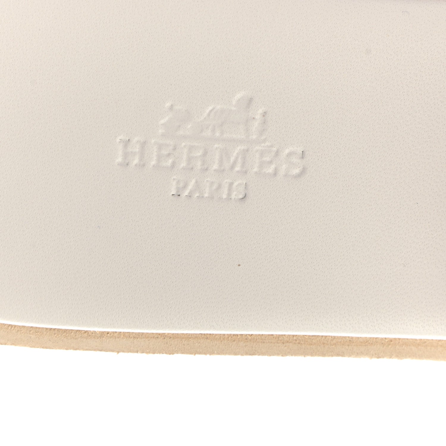 Hermes Calfskin Cork Eze 30 Sandals 39 White 7 of 9
