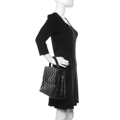Chanel Caviar Quilted Jumbo Kelly Flap Black 2 of 12