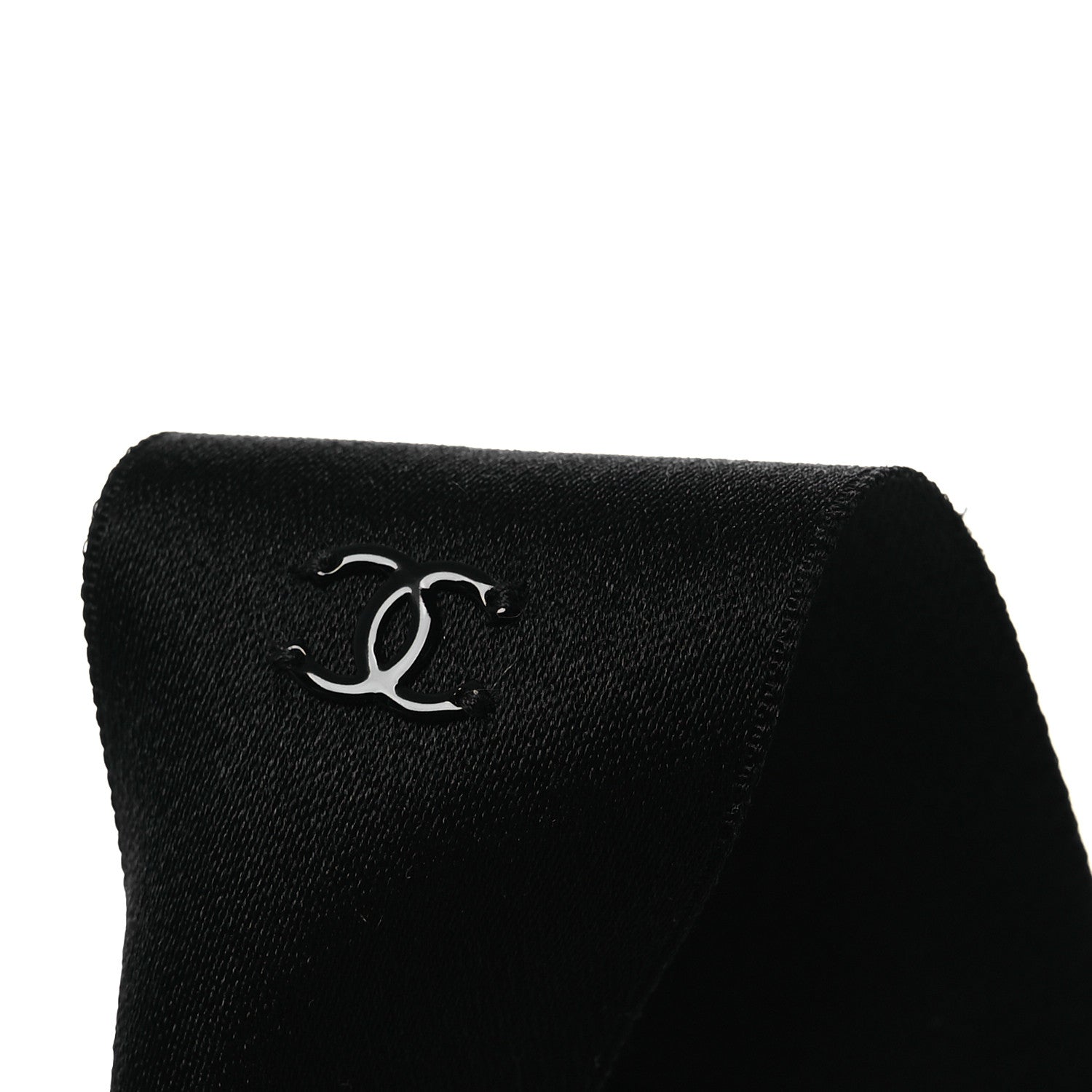 Chanel Silk Soft CC Headband M Black 3 of 4