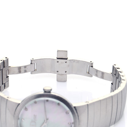 Christian Dior Stainless Steel Diamond Mother of Pearl 33mm La D De Dior Quartz Watch 6 of 6