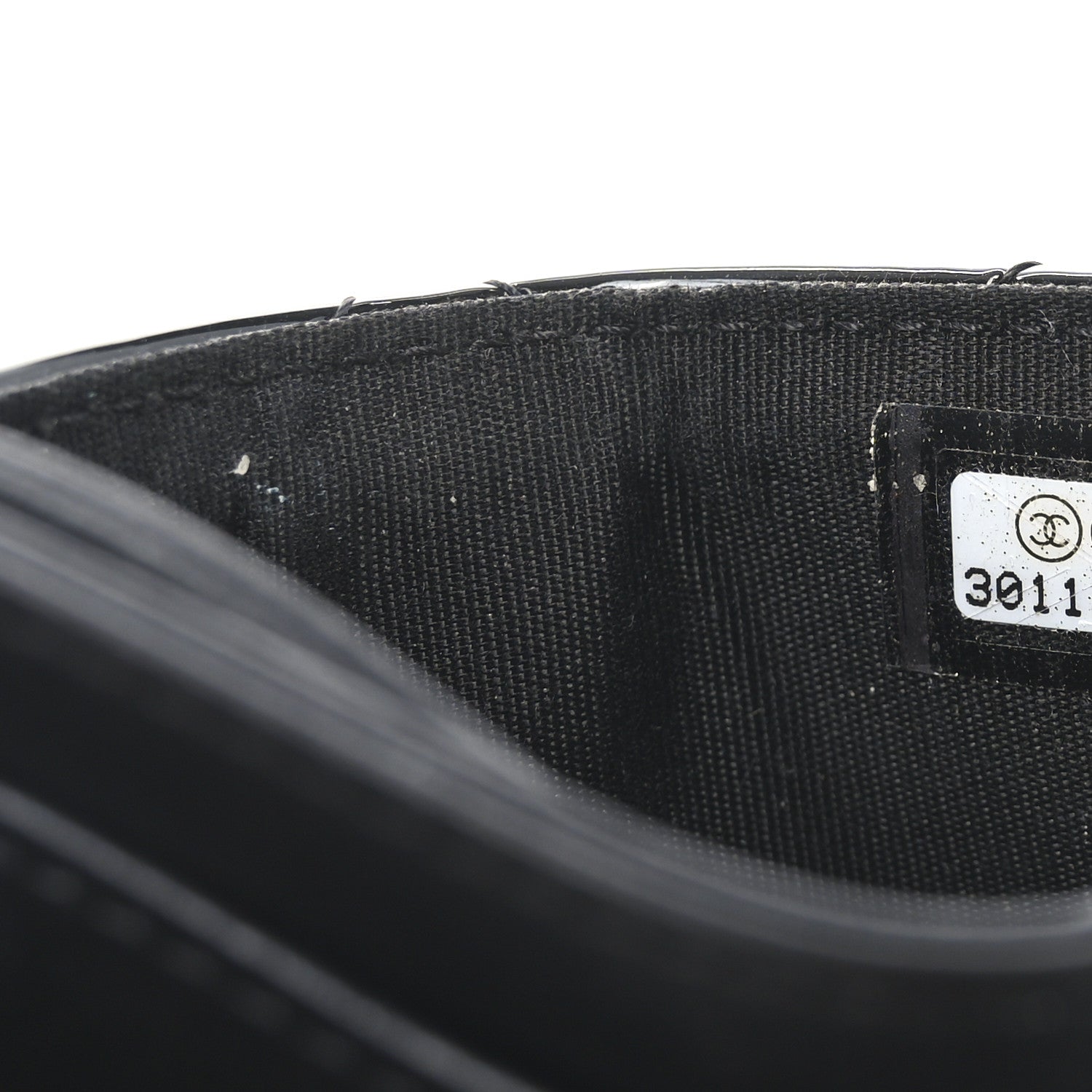 Chanel Patent Calfskin Quilted Card Holder Black 8 of 9
