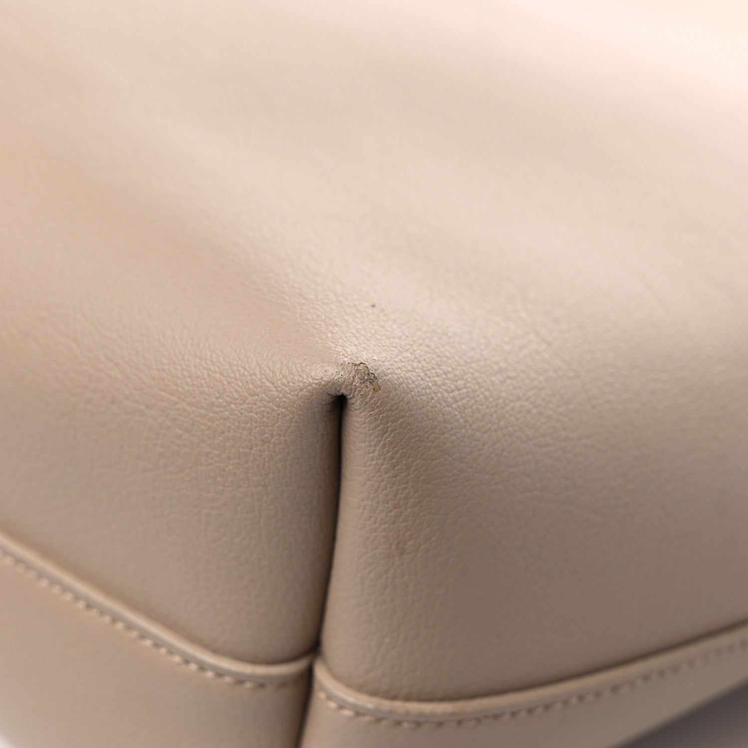 Saint Laurent Calfskin North-South Shopping Tote Dark Beige 11 of 16