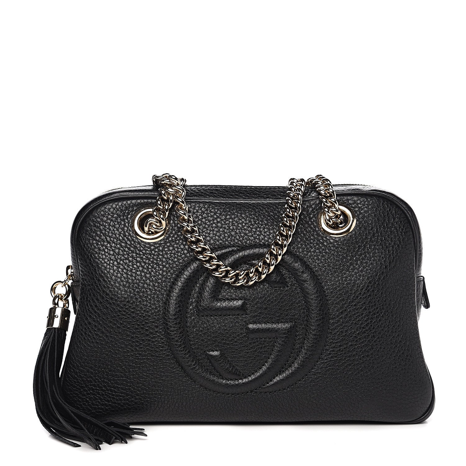 Gucci Pebbled Calfskin Small Soho Bowler Black 1 of 9