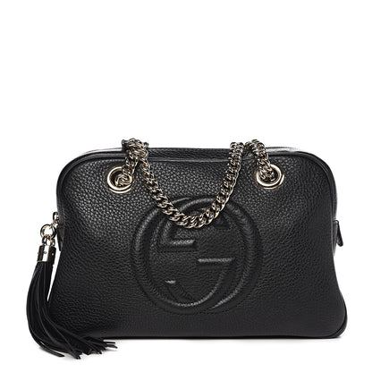 Gucci Pebbled Calfskin Small Soho Bowler Black 1 of 9
