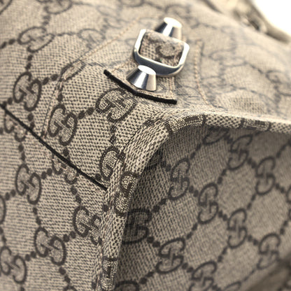 Balenciaga X GUCCI GG Supreme Monogram Neo Classic Silver Hardware City Beige Ebony 8 of 9
