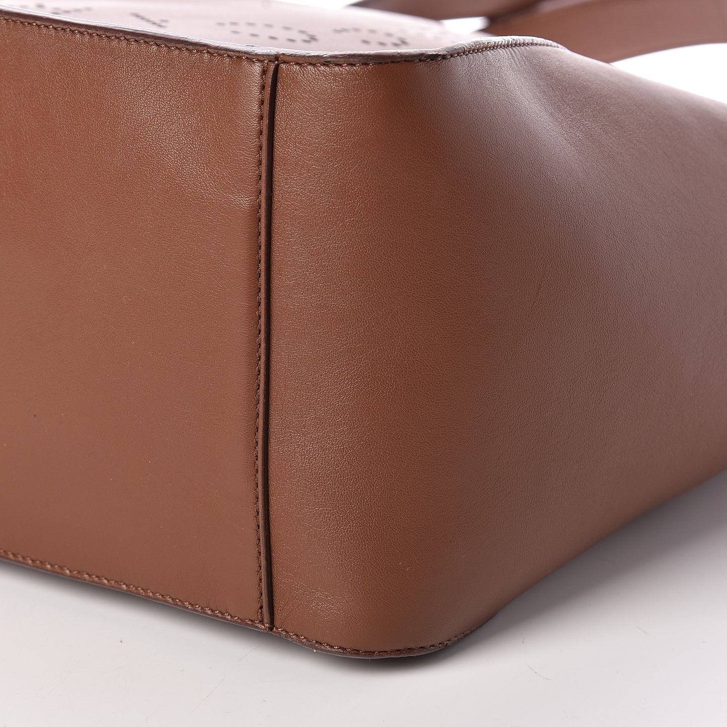 Eco Alter Nappa East West Perforated Tote Brown