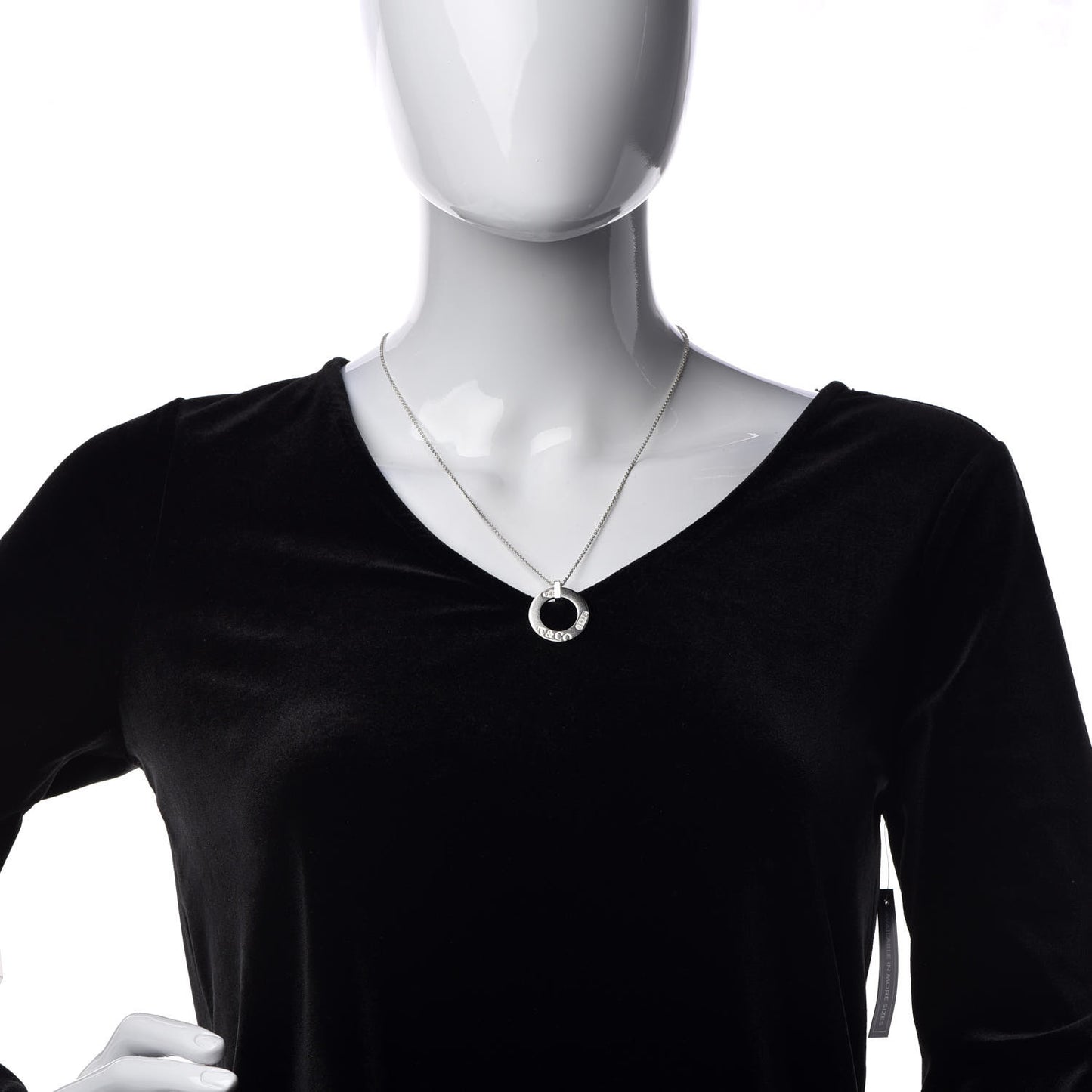 Sterling Silver 1837 Open Circle Pendant Necklace