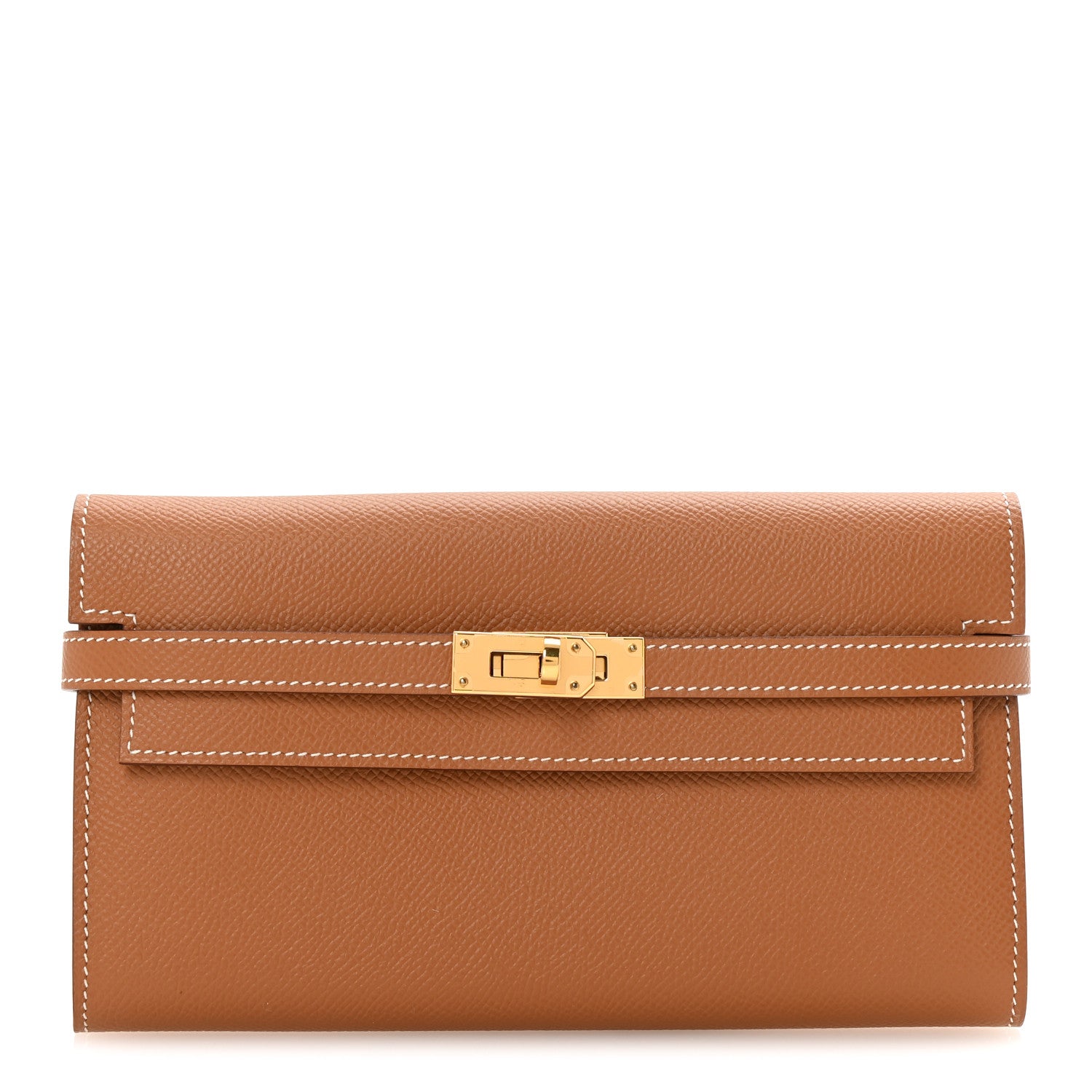 Hermes Epsom Kelly Longue Wallet Gold 1 of 8