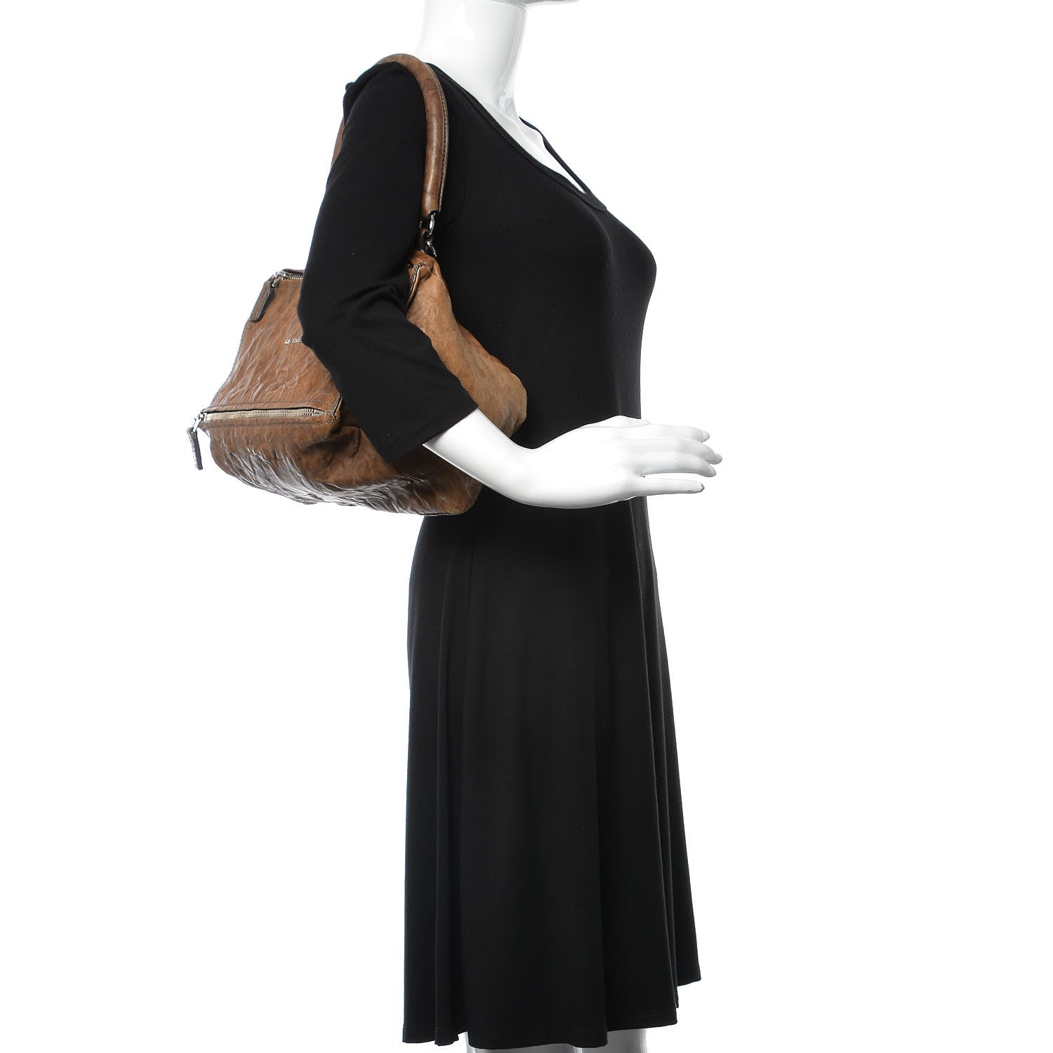 Givenchy Tumbled Sheepskin Small Pandora Charcoal 3 of 16