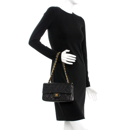 Chanel Lambskin Quilted Small Double Flap Black 3 of 16
