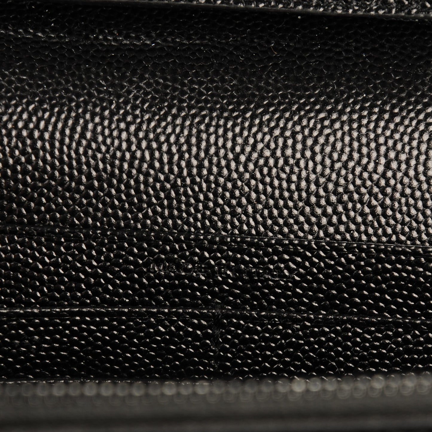 Grain De Poudre Matelasse Chevron Monogram Chain Wallet Black