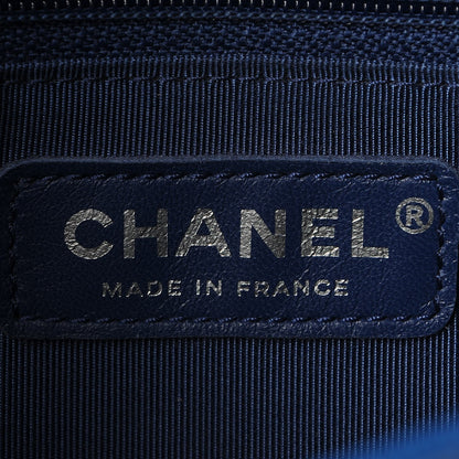 Chanel Caviar Quilted New Medium Boy Flap Dark Blue 6 of 8