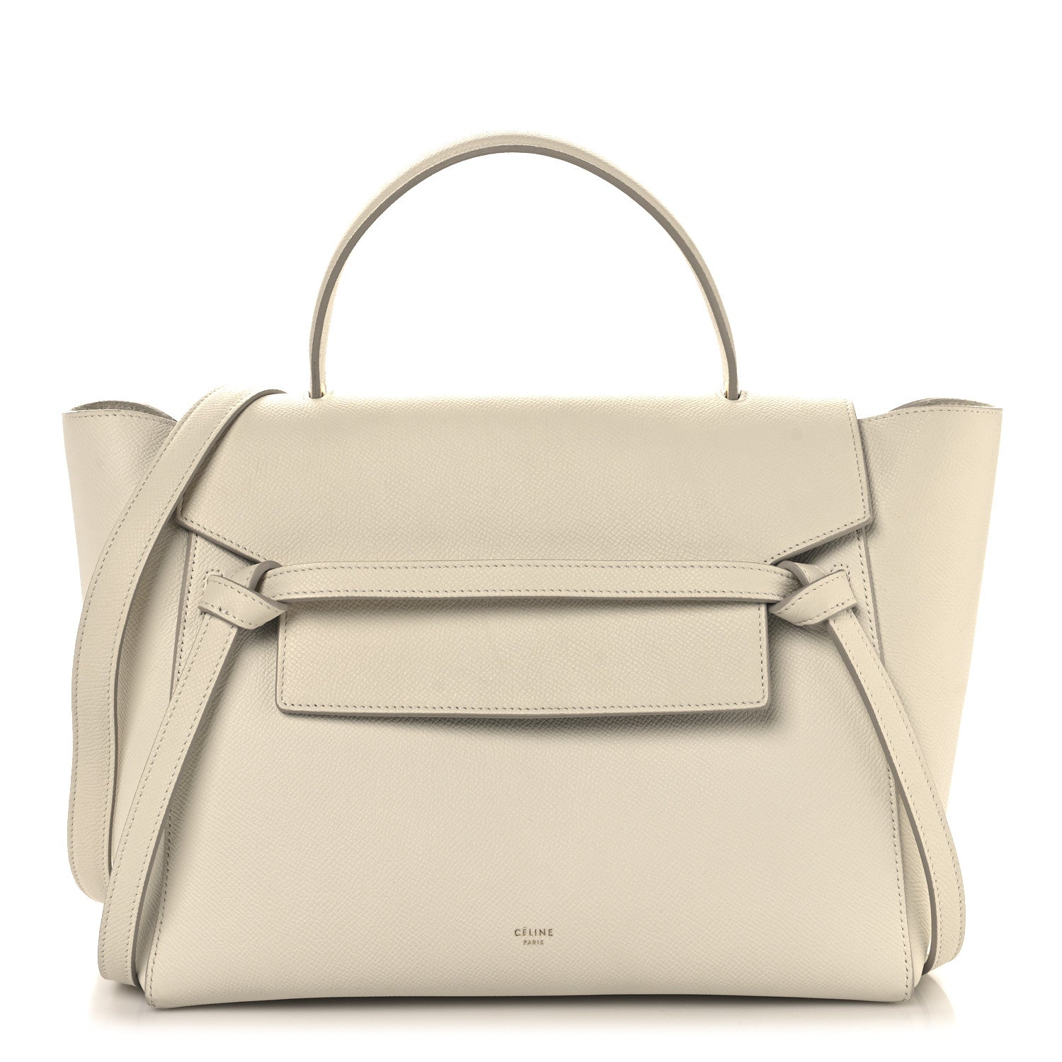 Celine Grained Calfskin Mini Belt Bag White 1 of 15