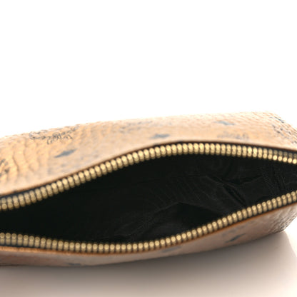 MCM Metallic Visetos Cosmetic Pouch Gold 5 of 9