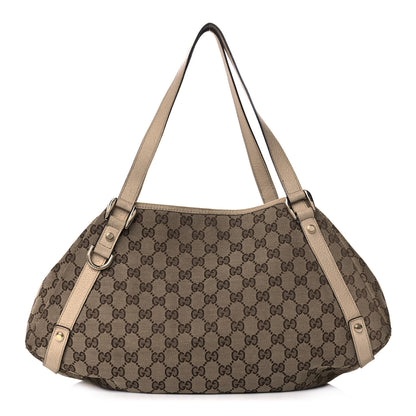 Gucci Monogram Medium Abbey Shoulder Bag Off White 1 of 14