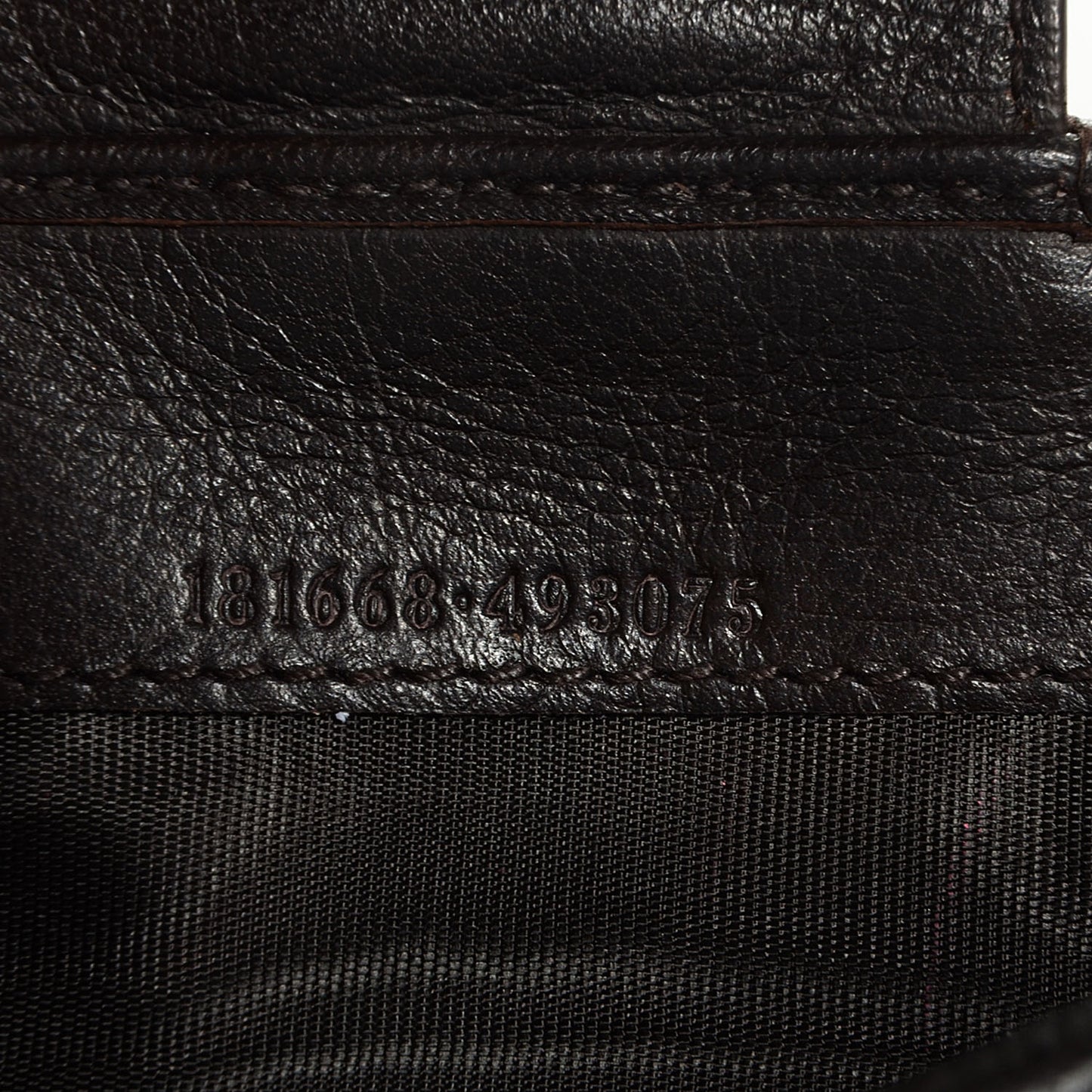Guccissima Ladies Web Long Wallet Chocolate