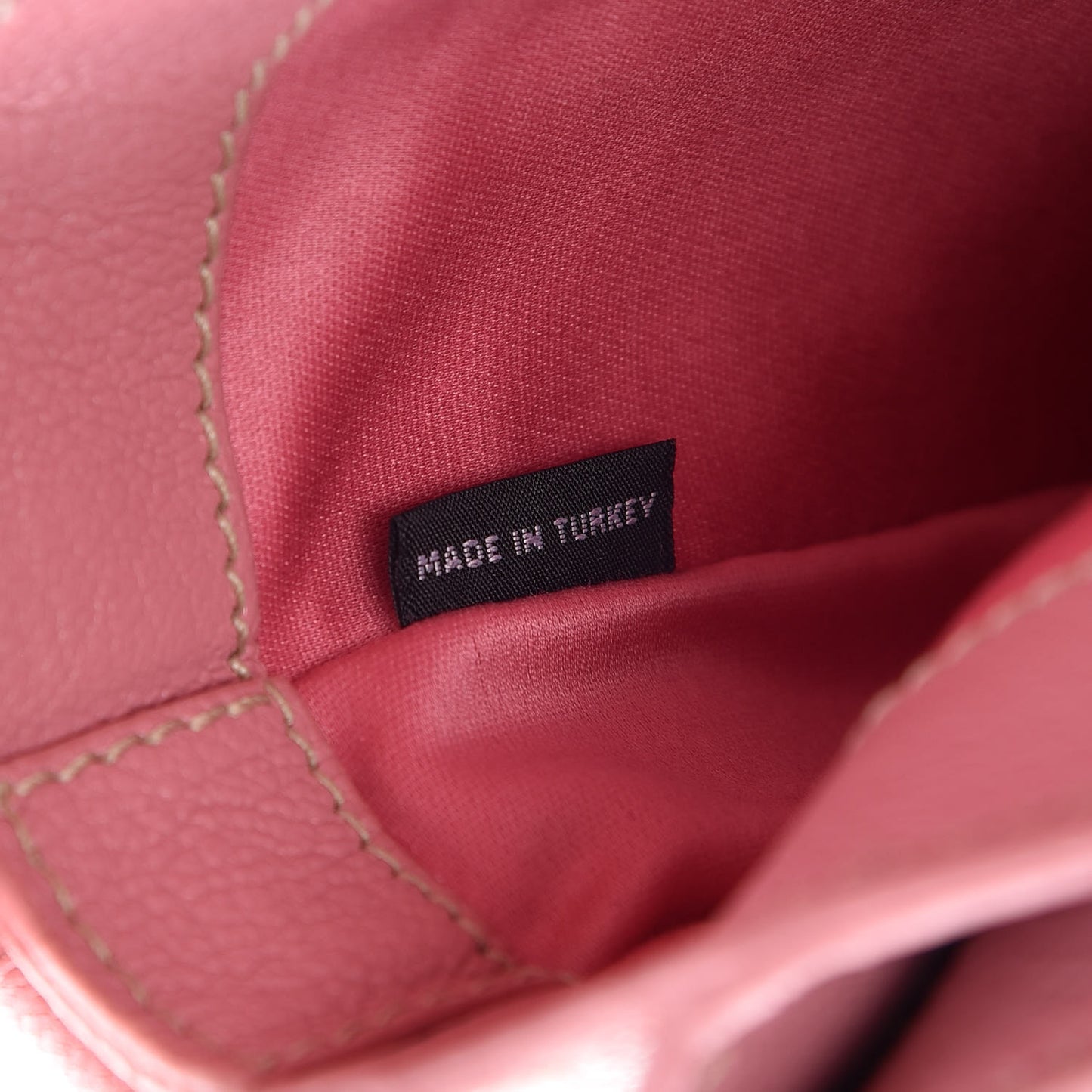 Goatskin Madras Shoulder Bag Rosa