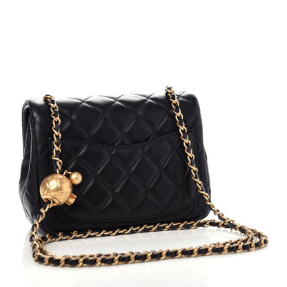 Chanel Lambskin Quilted Mini Pearl Crush Flap Black 3 of 11