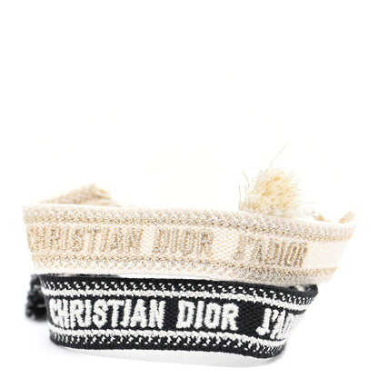 Christian Dior Woven Cotton J'Adior Friendship Bracelet Set 1 of 4
