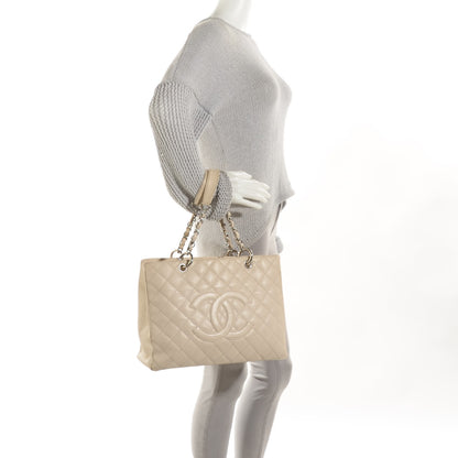 Chanel Caviar Quilted Grand Shopping Tote GST White 2 of 7