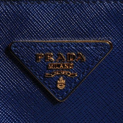 Prada Saffiano Lux Large Tote Bluette 6 of 10