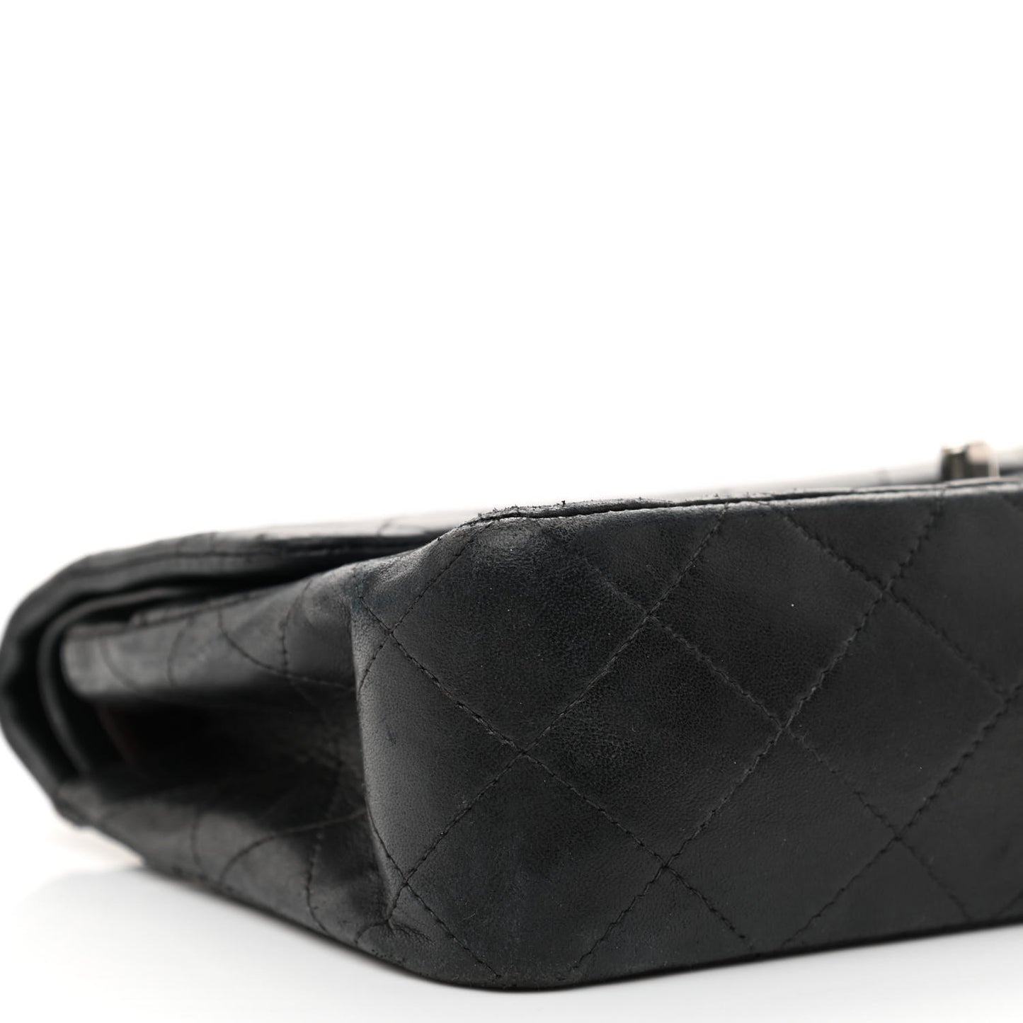Lambskin Quilted Small Double Flap Black
