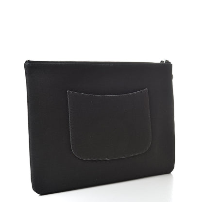 Chanel Canvas La Pausa Large Cosmetic Case Black 3 of 8