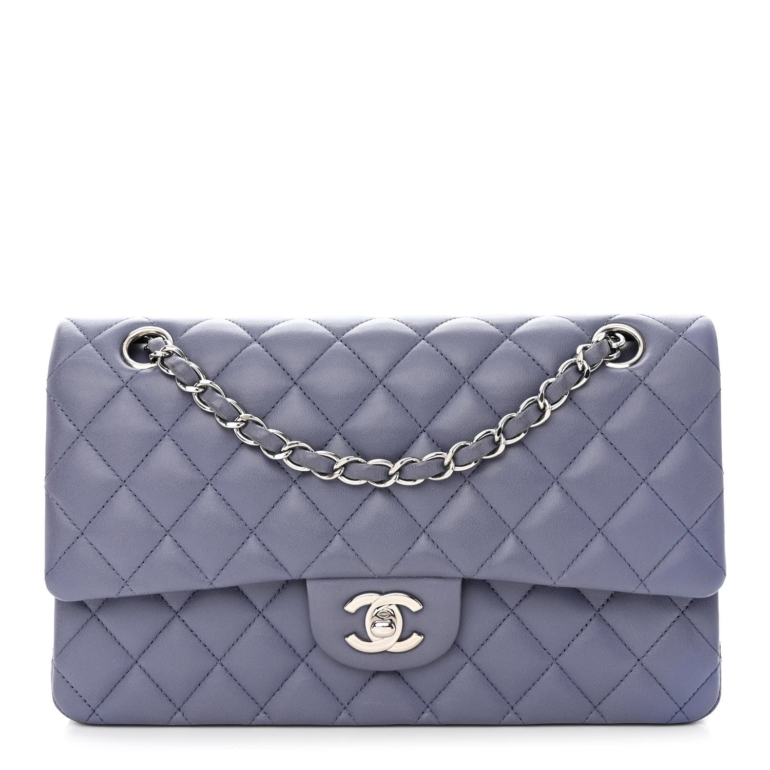 Chanel Lambskin Quilted Medium Double Flap Light Purple 1 of 17