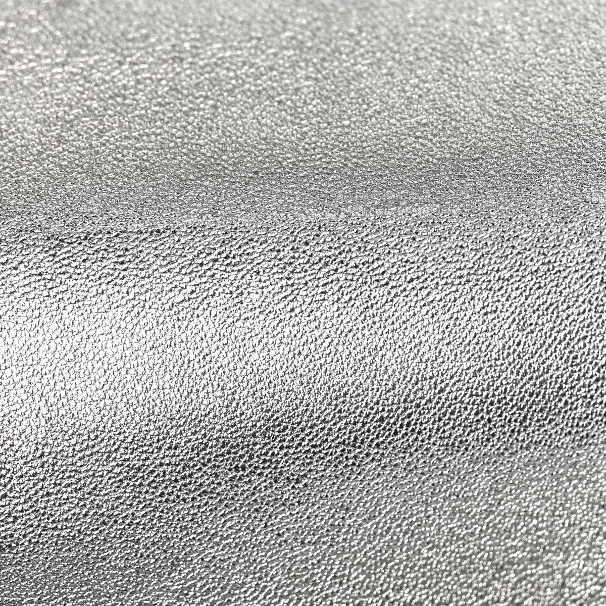 Mirror Calfskin Small Top Handle Clutch With Chain Silver