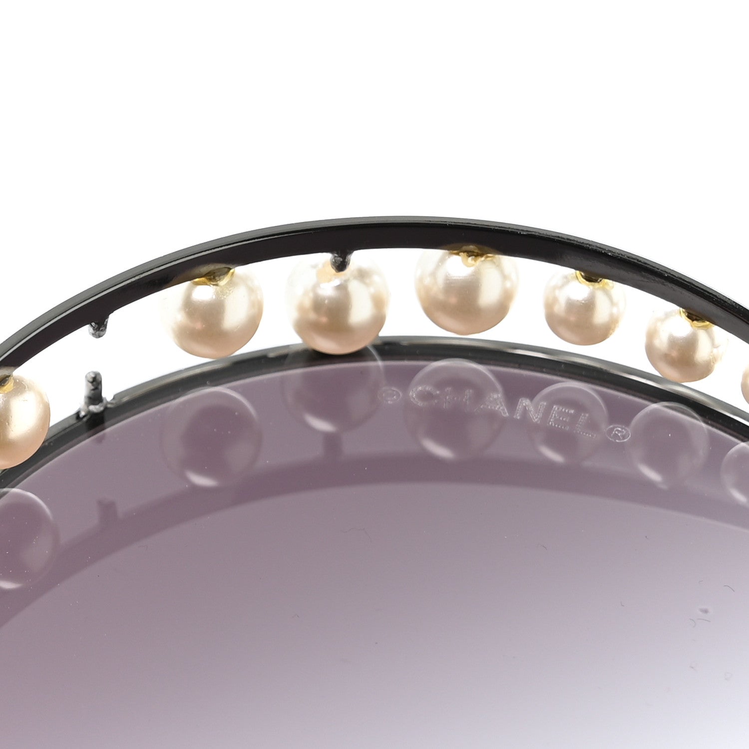 Chanel Pearl Round Sunglasses 4234-H Black 9 of 10
