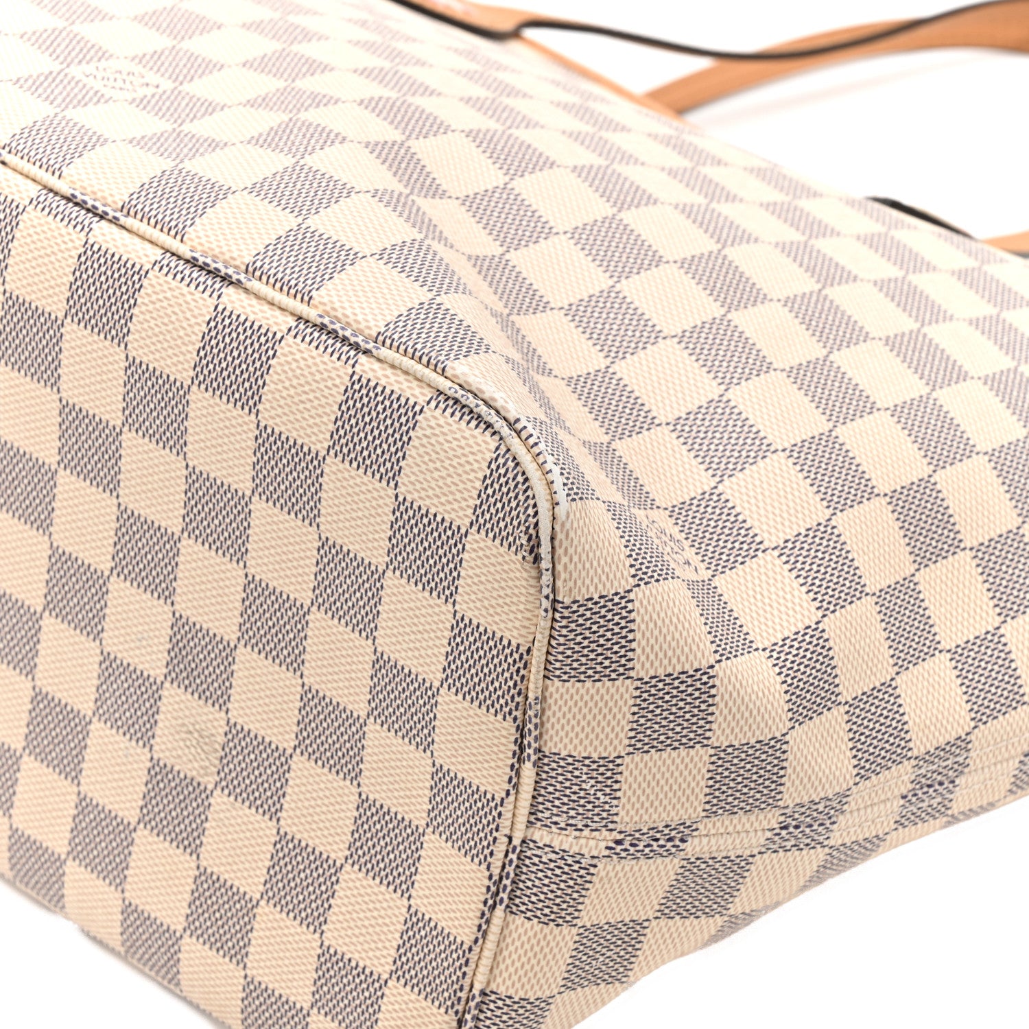 Louis Vuitton Damier Azur Braided Neverfull MM Orange 9 of 14